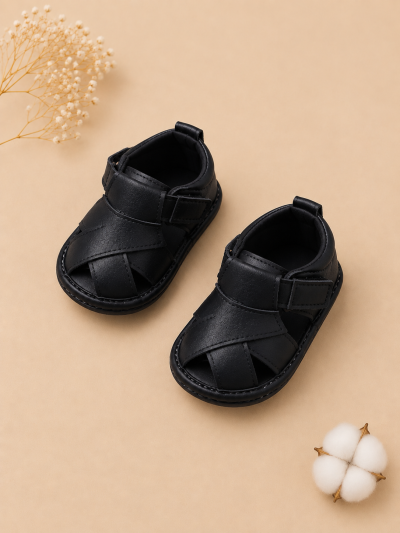 Black Baby Sandals for Boys