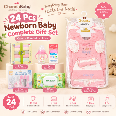 24 Pcs Newborn Baby Complete Gift Set